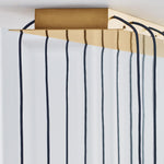 Turret Light Chandelier, 18-Light, LED, Natural Brass, 44.5"L (700TRSPTRT18TNB-LED930120 70PGDLJ)