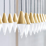 Guyed Ceiling Chandelier, 27-Light, LED, Natural Brass, 44.2"L (700TRSPGYD27TNB-LED930277 70PGDKP)