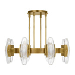 Wythe Large Chandelier, 8-Light, LED, Plated Brass, 39.3"W (700WYT8BR-LED927 70PGEH1)
