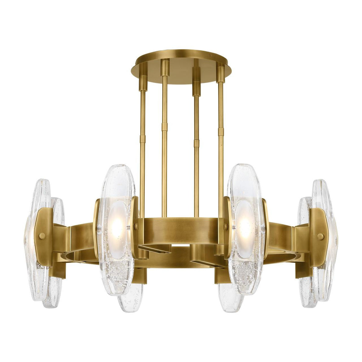 Wythe Large Chandelier, 8-Light, LED, Plated Brass, 39.3"W (700WYT8BR-LED927 70PGEH1)