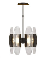 Mini Ponte Chandelier, 9-Light, LED, Natural Brass, 96"L (700PNT9NB-LED930R 70PGJEP)