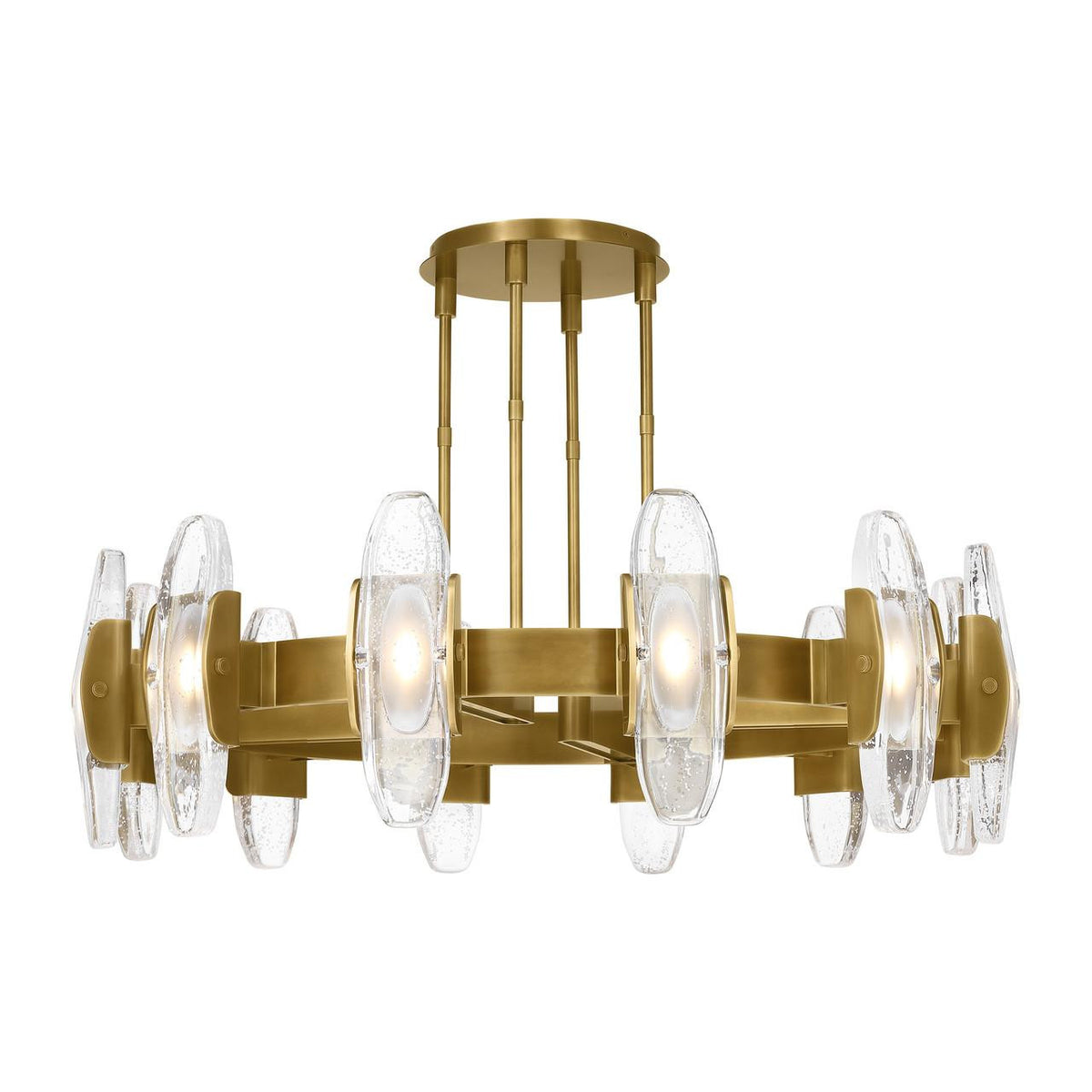 Wythe X-Large Chandelier, 12-Light, LED, Plated Brass, 47.2"W (700WYT12BR-LED927 70PGEH7)