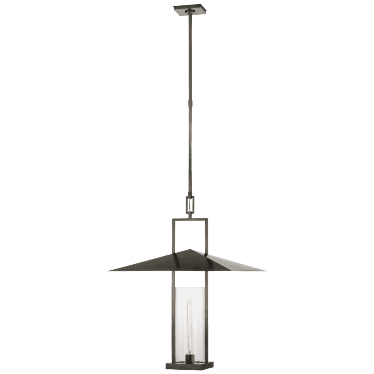 Cara Large Sculpted Pendant - Polished Nickel