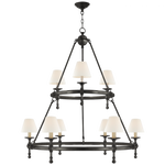 Classic Two-Tier Ring Chandelier