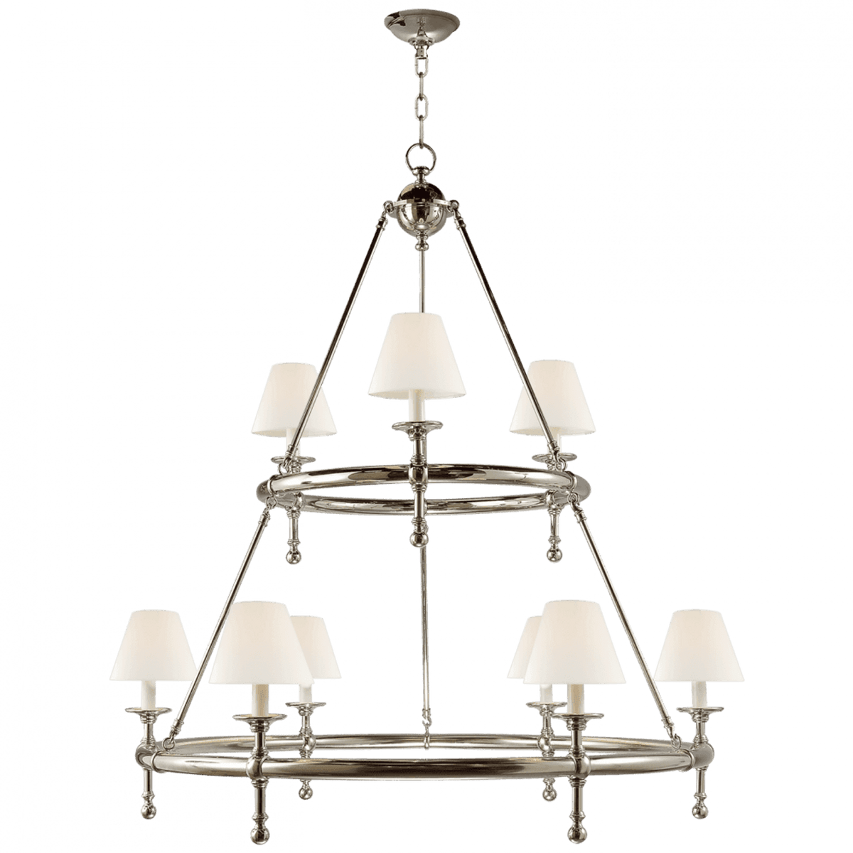 Classic Two-Tier Ring Chandelier