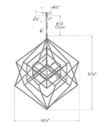 Cubist Large Chandelier