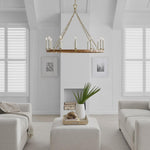 Darlana Large Wrapped Ring Chandelier