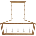 Darlana Medium Rattan Wrapped Linear Lantern