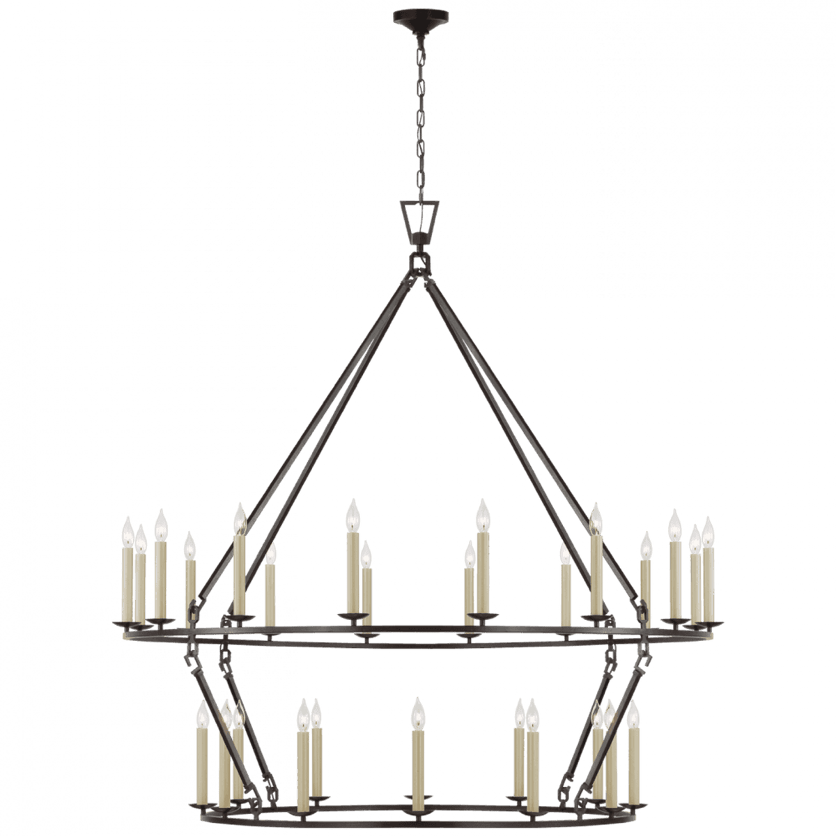 Darlana Oversized Two Tier Chandelier