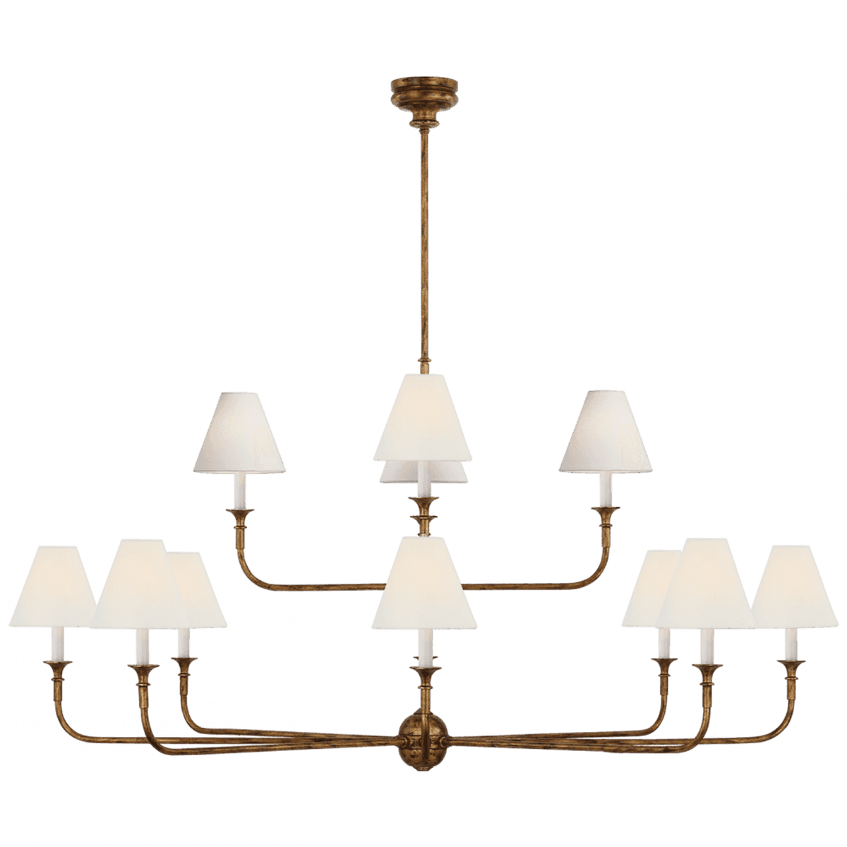 Piaf Grande Two-Tier Chandelier