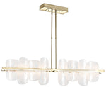 Vitre 51.9" Wide Large Modern Brass LED Linear Pendant