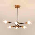 6-light LED Glass Metal Modern Chandeliers Kitchen Island Lighting