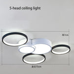 Multiple Circles LED Nordic Ceiling Lights Flush Mount Lighting