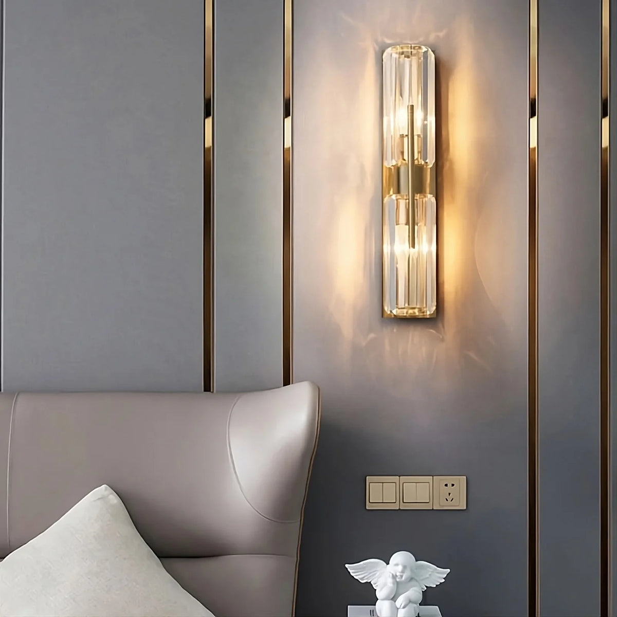 Gio Double Head Crystal Wall Sconce