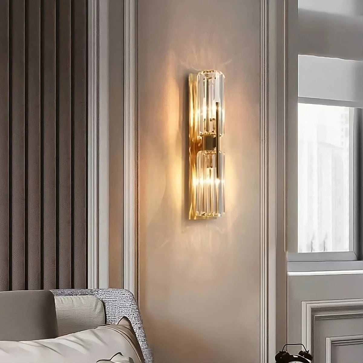 Gio Double Head Crystal Wall Sconce