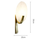 Natural Marble & Copper Sconce Light