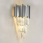 Gio Crystal Wall Sconce, Chrome