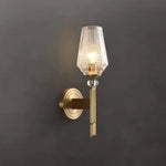Palermo Copper & Glass Contemporary Wall Sconce