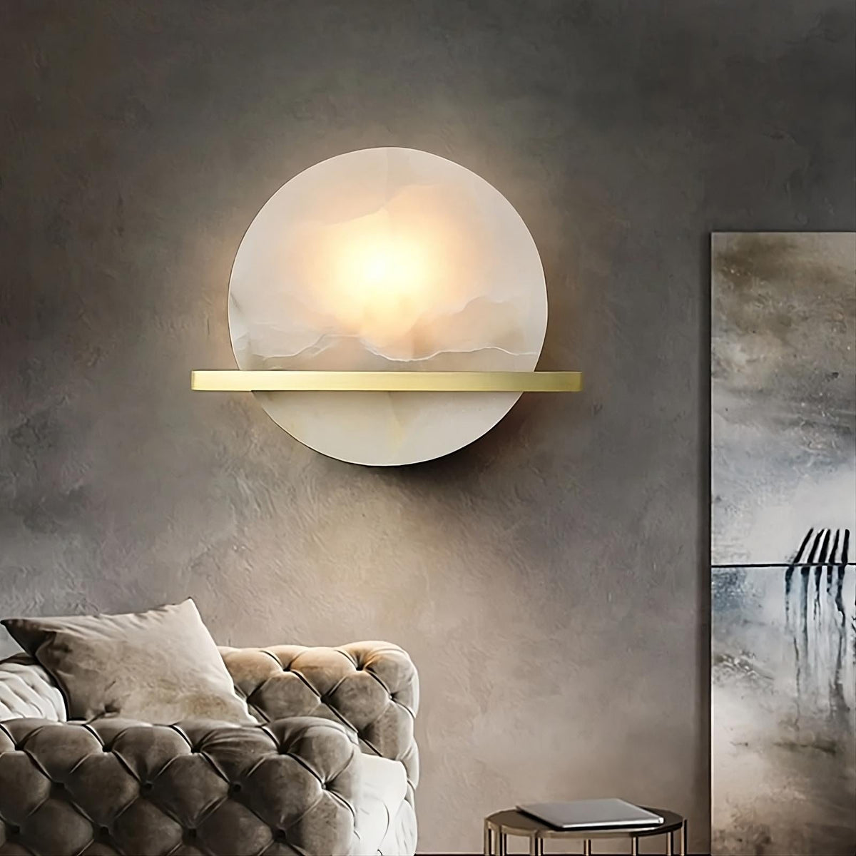 Natural Marble Wall Light Sconce