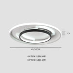 Circle Modern Bedroom Flush Mount Lighting LED Ceiling Lights