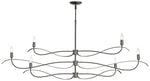Willow 6-Light Large Chandelier - Iron Finish - Standard Overall Height