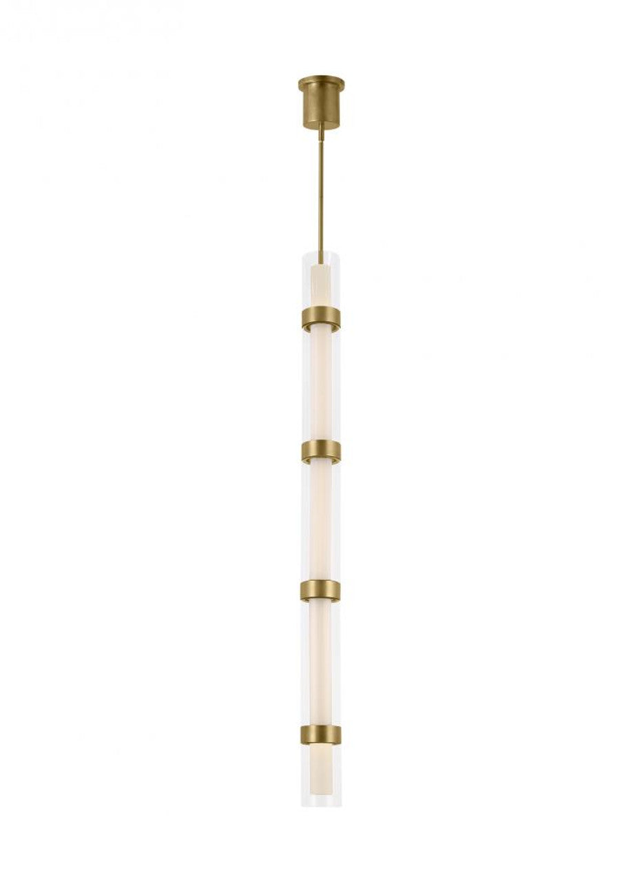 Wit Pendant, 1-Light, LED, Aged Brass, 4"W (700TDWIT4R-LED930 70P9F5K)