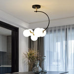 5-Light Cluster Globe Chandelier Dining Room Chandelier