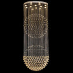 Double Sphere Metal Crystal Rustic Chandeliers Contemporary Chandeliers