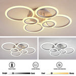 Circles Aluminum Acrylic Cluster Style Design Flush Mount Lighting LED Living Room Bedroom Ceiling Lights