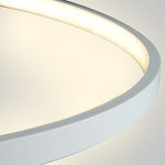 Round Geometric 30-Watt Single Ring Integrated LED Modern Bedroom Pendant
