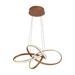 Interweaving Wave Design Pendant Lighting Aluminum Acrylic LED Ceiling Light