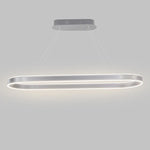 Rounded Rectangle LED Dimmable Modern Pendant Lighting Chandelier