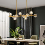 Metal Crystal Flush Mount Ceiling Light Globe Cluster LED Light