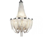 Silver Chandelier Metal Kitchen Dining Room Lighting Ceiling Light 6 Lights