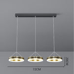 3 Circles Dimmable LED Modern Chandeliers Pendent Lighting Ceiling Lamp