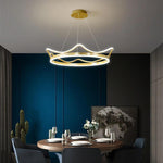 Crown Shaped Dining Room Chandeliers LED Modern Chandelier