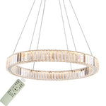 Luxury 1-Light Ring Shaped Wagon Wheel Chandelier in Gold Finish
