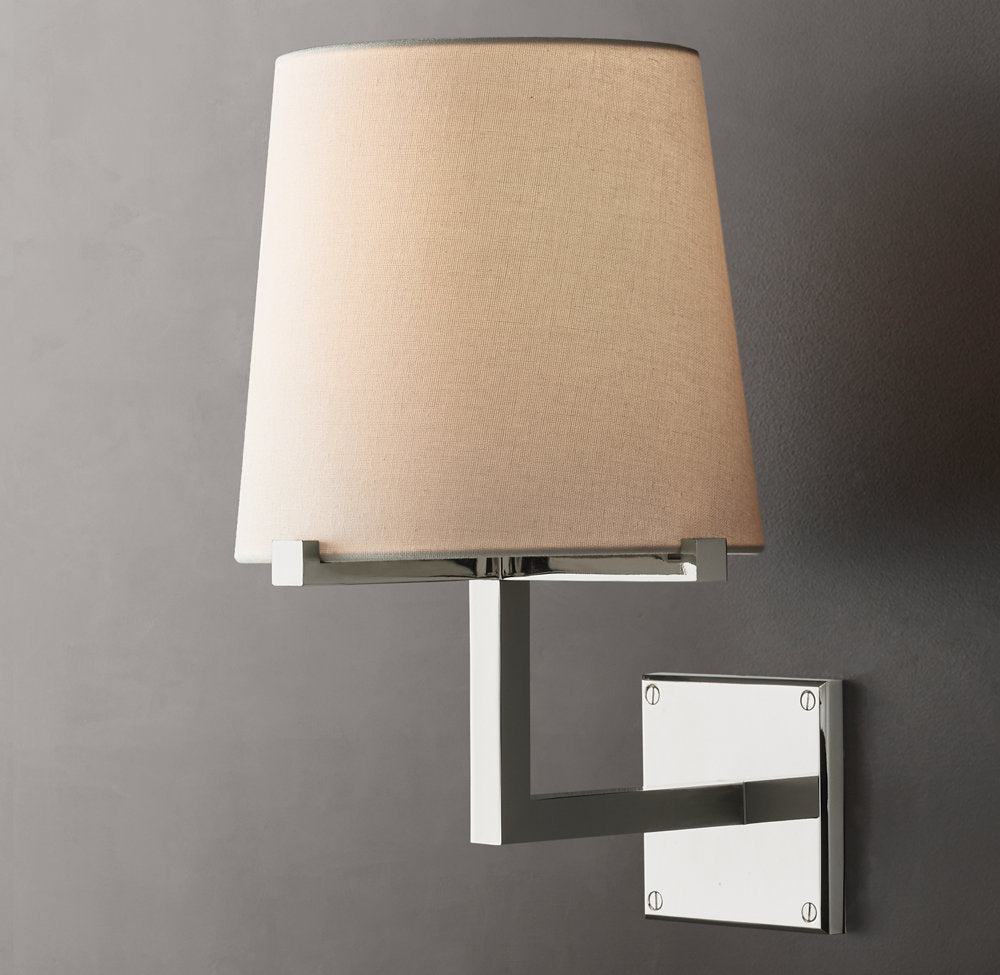 Pauillac Fabric Shade Grand Sconce