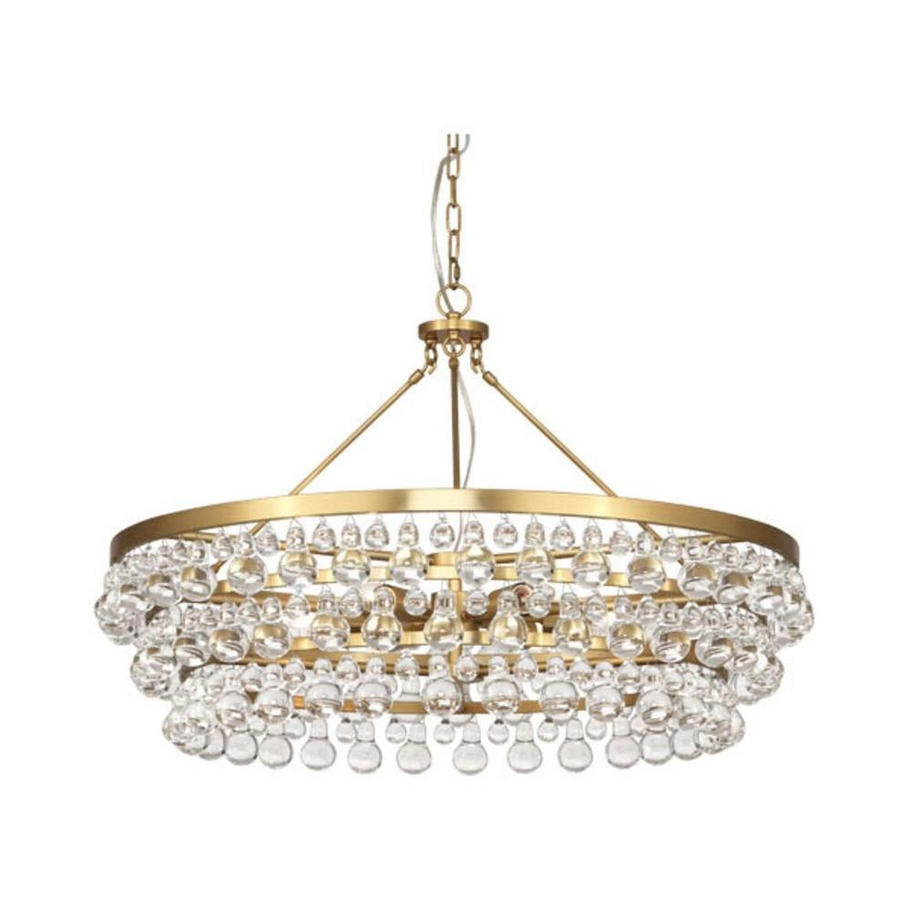 Robert Abbey Lighting - Z1004 - Bling 6-Light Chandelier 33.625 Inches Wide and 23.75 Inches Tall