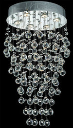 Galactic Crystal Chandelier in chrome finish