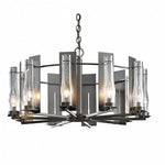 Flora Chandelier, 5-Light, Sterling, Clear Glass, 26.7"W (103040-SKT-85-ZM0236 5D0NQ5)