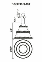 Juliette 3 Tier LED Chandelier