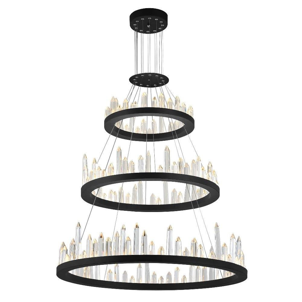 CWI Lighting - 1043P42-3-101 - LED Chandelier with Black Finish