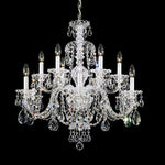 Polished chrome 12 Light Bohemiancrystal Chandelier
