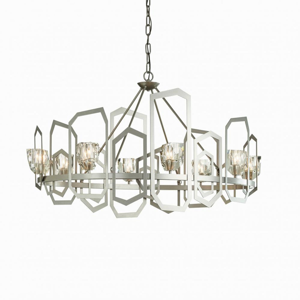 Gatsby Pendant, 8-Light, Natural Iron, 45.3"W (105020-SKT-20-CR 5D0PRQ)