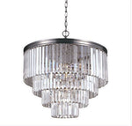 Six-Light Chandelier withPrismatic Glass Crystal