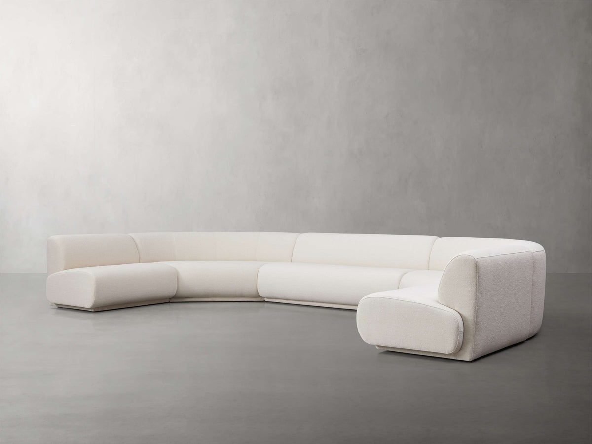 Gianni Five Piece Curved Sectional