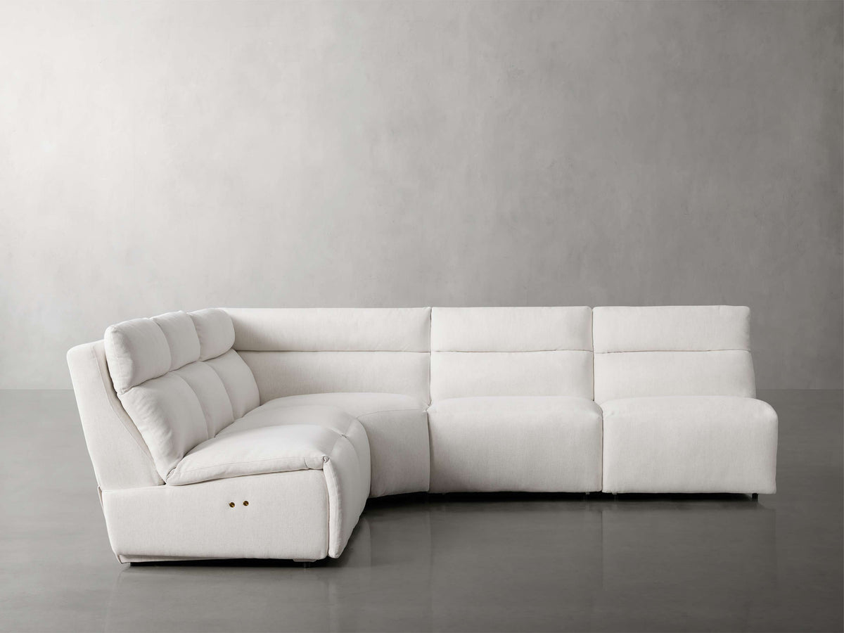 Rowland Tailored Five Piece Armless Motion Corner Sectional