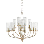 Hove Silver Granello 16-Light Chandelier