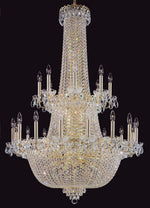 Entryway chandelier / foyer chandelier in gold plated finish